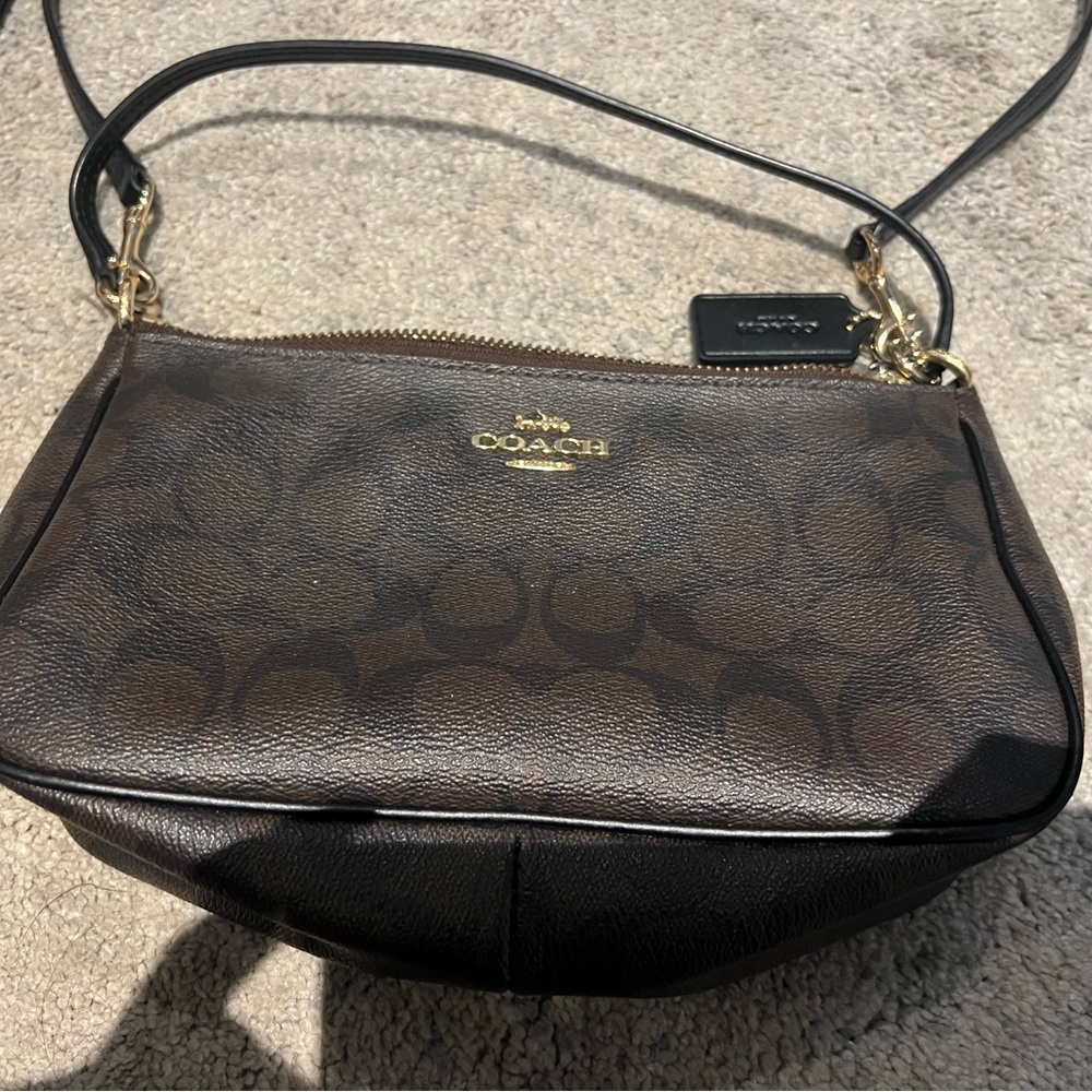 Coach baguette style bag with strap 🤎